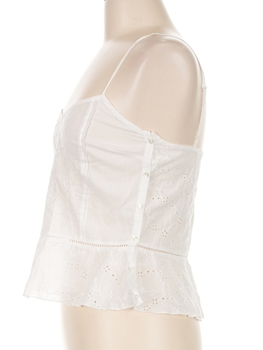 Rebecca Taylor Eyelet Peplum Camisole Top - Picture 4 of 9
